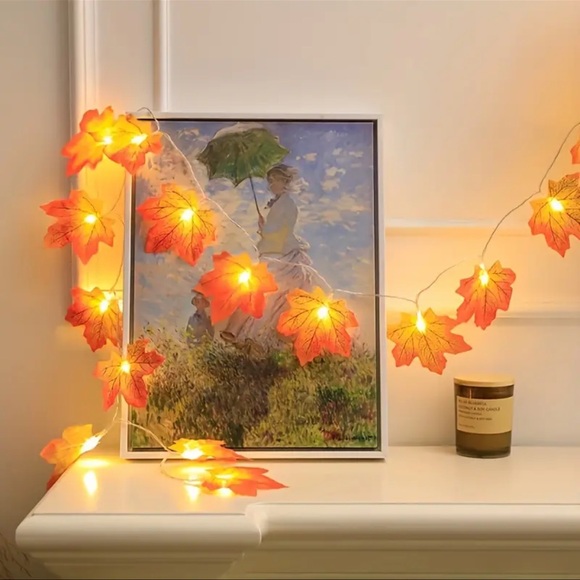 Maple Leaf LED String Lights, NEW, Festive, Autumn, Fall Decor - Picture 5 of 14